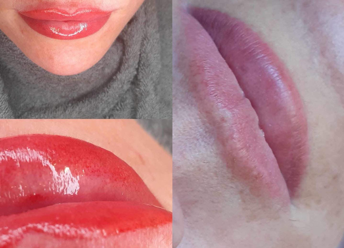 Permanent makeup lips